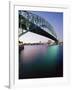 Sydney Harbour Bridge, Circular Quay Pier, Sydney, New South Wales, Australia, Pacific-Alain Evrard-Framed Photographic Print