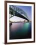 Sydney Harbour Bridge, Circular Quay Pier, Sydney, New South Wales, Australia, Pacific-Alain Evrard-Framed Photographic Print