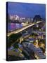 Sydney Harbour Bridge from the Rocks Area, Sydney, New South Wales, Australia-Walter Bibikow-Stretched Canvas