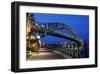 Sydney Harbour Bridge Sidewalk-null-Framed Art Print