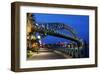 Sydney Harbour Bridge Sidewalk-null-Framed Art Print