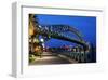 Sydney Harbour Bridge Sidewalk-null-Framed Art Print