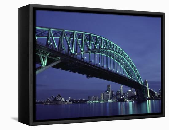 Sydney Harbour Bridge, Sydney, Australia-null-Framed Stretched Canvas