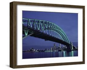 Sydney Harbour Bridge, Sydney, Australia-null-Framed Premium Photographic Print
