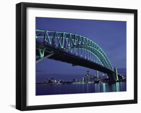 Sydney Harbour Bridge, Sydney, Australia-null-Framed Premium Photographic Print