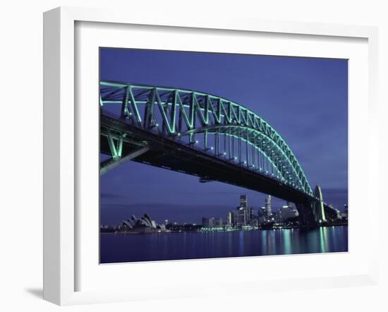 Sydney Harbour Bridge, Sydney, Australia-null-Framed Premium Photographic Print
