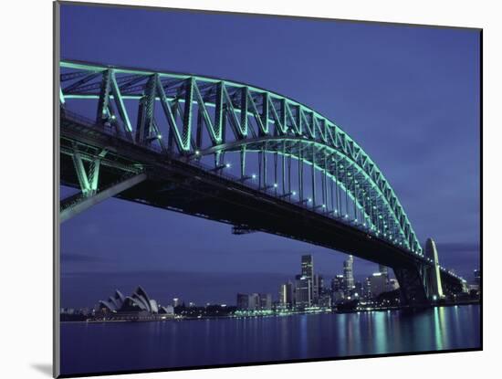 Sydney Harbour Bridge, Sydney, Australia-null-Mounted Premium Photographic Print