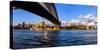 Sydney Harbour Bridge with City at Waterfront, Sydney, New South Wales, Australia-null-Stretched Canvas