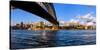 Sydney Harbour Bridge with City at Waterfront, Sydney, New South Wales, Australia-null-Stretched Canvas