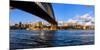 Sydney Harbour Bridge with City at Waterfront, Sydney, New South Wales, Australia-null-Mounted Photographic Print