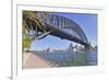 Sydney Harbour Bridge with City Skyline, Sydney, Australia-robert cicchetti-Framed Photographic Print