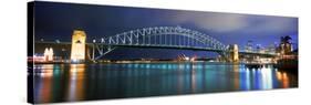 Sydney Harbour Bridge with the Sydney Opera House in the Background, Sydney Harbor, Sydney, New ...-null-Stretched Canvas