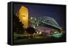 Sydney Harbour Bridge-W. Perry Conway-Framed Stretched Canvas