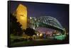 Sydney Harbour Bridge-W. Perry Conway-Framed Stretched Canvas