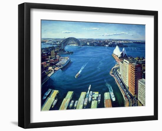 Sydney Harbour, Pm, 1995-Ted Blackall-Framed Giclee Print