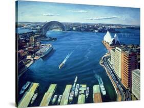 Sydney Harbour, Pm, 1995-Ted Blackall-Stretched Canvas
