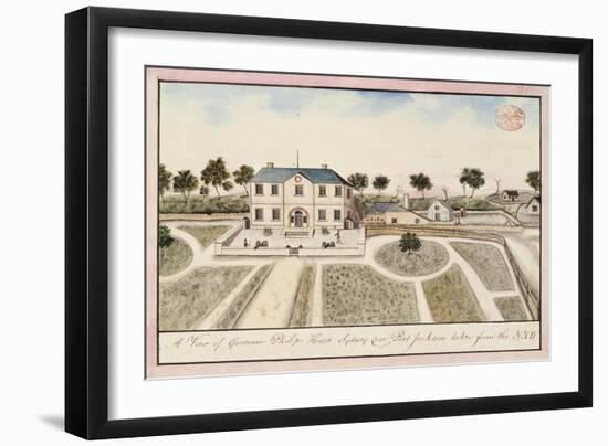 Sydney, Home of the Governor of New South Wales,. Australia, 19th Century-null-Framed Giclee Print
