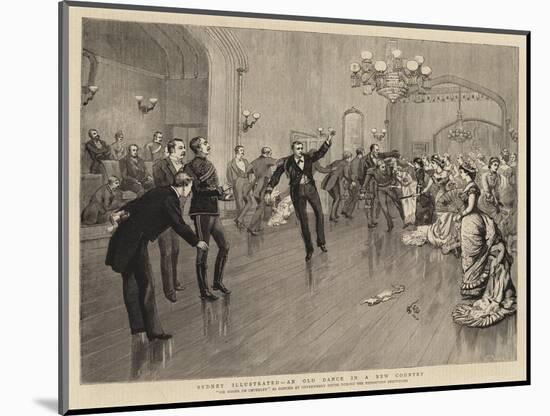 Sydney Illustrated, an Old Dance in a New Country-null-Mounted Giclee Print