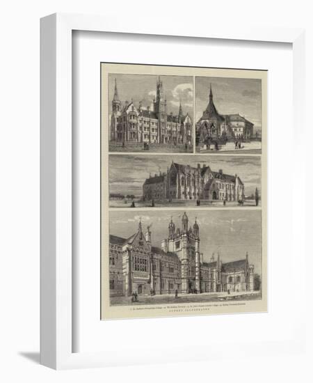 Sydney Illustrated-Henry William Brewer-Framed Giclee Print