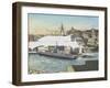 Sydney Maritime Museum, from Hotel Balcony-Vincent Booth-Framed Giclee Print