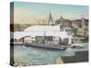 Sydney Maritime Museum, from Hotel Balcony-Vincent Booth-Stretched Canvas