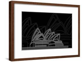 Sydney Night-Cristian Mielu-Framed Art Print