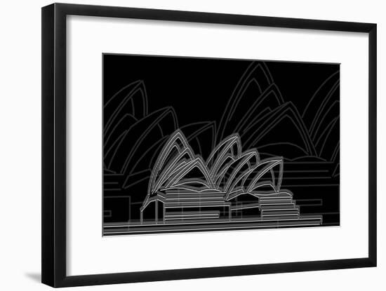 Sydney Night-Cristian Mielu-Framed Art Print