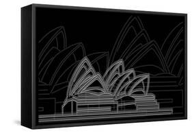 Sydney Night-Cristian Mielu-Framed Stretched Canvas