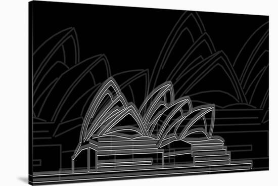 Sydney Night-Cristian Mielu-Stretched Canvas