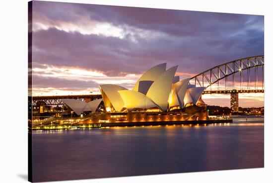Sydney Opera &Bridge Australia-null-Stretched Canvas