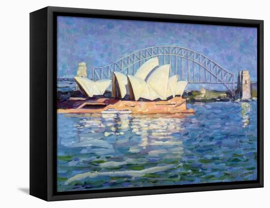 Sydney Opera House, Am, 1990-Ted Blackall-Framed Stretched Canvas