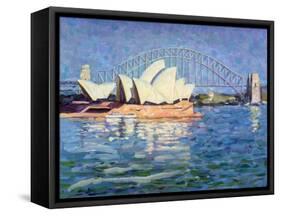 Sydney Opera House, Am, 1990-Ted Blackall-Framed Stretched Canvas