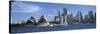 Sydney Opera House and City, Sydney Harbor, Sydney, New South Wales, Australia-null-Stretched Canvas