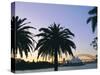 Sydney Opera House and Harbour Bridge at Dusk, Sydney, New South Wales, Australia-Fraser Hall-Stretched Canvas