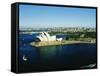 Sydney Opera House and Harbour, Sydney, New South Wales, Australia-Fraser Hall-Framed Stretched Canvas