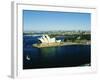 Sydney Opera House and Harbour, Sydney, New South Wales, Australia-Fraser Hall-Framed Photographic Print