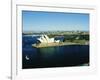 Sydney Opera House and Harbour, Sydney, New South Wales, Australia-Fraser Hall-Framed Photographic Print