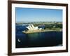 Sydney Opera House and Harbour, Sydney, New South Wales, Australia-Fraser Hall-Framed Photographic Print