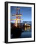 Sydney Opera House and Tall Ship at Dawn, Sydney, Australia-David Wall-Framed Photographic Print