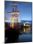 Sydney Opera House and Tall Ship at Dawn, Sydney, Australia-David Wall-Mounted Photographic Print