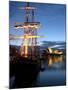 Sydney Opera House and Tall Ship at Dawn, Sydney, Australia-David Wall-Mounted Photographic Print