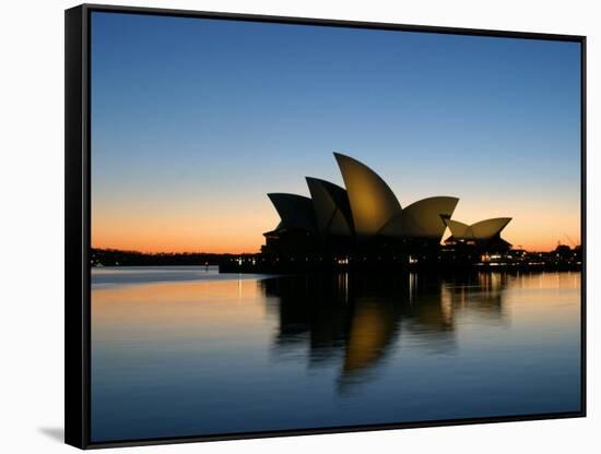 Sydney Opera House at Dawn, Sydney, Australia-David Wall-Framed Stretched Canvas