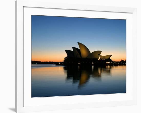 Sydney Opera House at Dawn, Sydney, Australia-David Wall-Framed Photographic Print