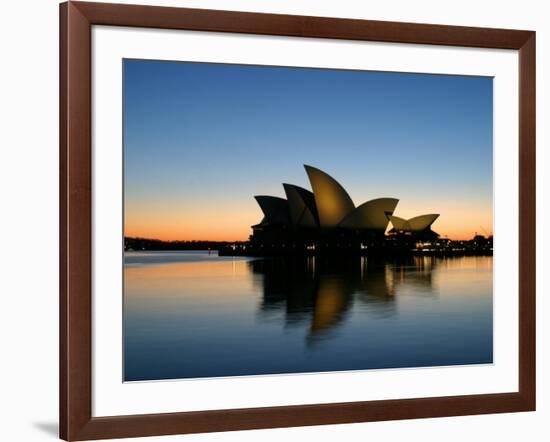 Sydney Opera House at Dawn, Sydney, Australia-David Wall-Framed Photographic Print