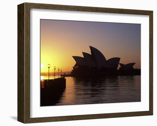 Sydney Opera House at Dawn, Sydney, Australia-David Wall-Framed Premium Photographic Print