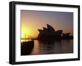 Sydney Opera House at Dawn, Sydney, Australia-David Wall-Framed Premium Photographic Print