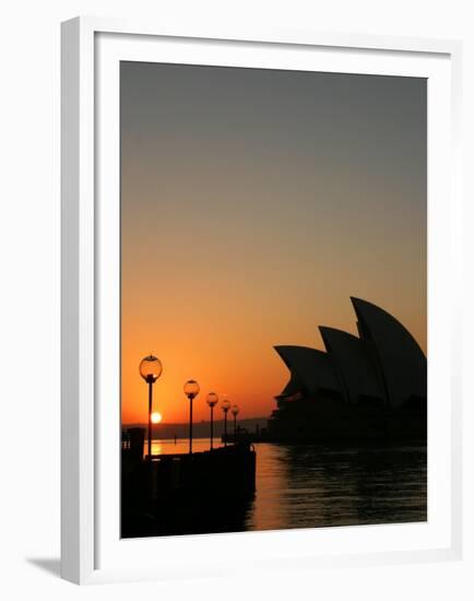 Sydney Opera House at Dawn, Sydney, Australia-David Wall-Framed Premium Photographic Print