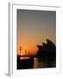 Sydney Opera House at Dawn, Sydney, Australia-David Wall-Framed Photographic Print