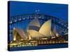 Sydney, Opera House at Dusk, Australia-Peter Adams-Stretched Canvas