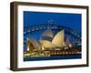 Sydney, Opera House at Dusk, Australia-Peter Adams-Framed Photographic Print